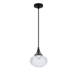 Candellux rippvalgusti Exeter 50101275, must/l&auml;bipaistev