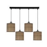 Candellux rippvalgusti Legno 34-18366, must/p&auml;hkli v&auml;rv