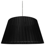 Rippvalgusti Candellux Notizia satiinviimistlusega, must organzavarjuga, 1xE27 60W