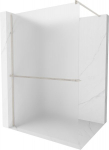 Mexen Kioto+ du&scaron;inurk koos Walk-in riiuliga 120 x 200 cm, h&auml;rmatis, harjatud nikkel - 800-120-121-97-30