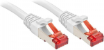 Lindy Kaabel CAT 6 S/FTP 0.3m Valge, RJ45 2, 250MHz, 27AWG