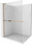 Mexen Kioto+ L du&scaron;inurk riiuliga Walk-in 100 x 200 cm, triibuline, roosa kuld - 800-100-123-60-09, 100 x 200 cm