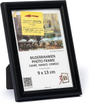Puidust pildiraam klassikaline elegantne 9x13 cm koos toega must &mdash; pildiraam, foto raamimine, lauakaunistus, m&auml;nni puidust raam, sisekujundus, lauaraam, kingitus l&auml;hedastele