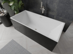 Mexen Nita vabadadel seisva vann 170 x 80 cm, valge/must, harjatud nikkel - 52091708075-97, 170 x 80 cm