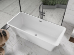 Mexen Tonia iseseisev vann 170 x 75 cm, valge, &uuml;lejooks harjatud gun gray - 52171707500-66, 170 x 75 cm