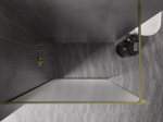 Mexen Kioto-F du&scaron;isein Walk-in raamiga 90 x 202 cm, h&auml;rmatised 8 mm, kuldne harjatud - 800-090-104-55-30