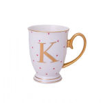 Kruus, Alphabet dots - K, 300 ml, Bombay Duck, roosad t&auml;pid