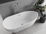 Mexen Eos eraldiseisev vann 150 x 75 cm, valge, &uuml;levool kroom - 52471507500-01, 150 x 75 cm