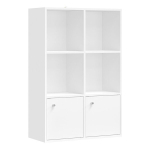 Raamatukapp 29x65.8x97.8 cm Valge Puit