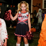 Zombie-tantsut&uuml;druku kost&uuml;&uuml;m t&uuml;drukutele Halloweeniks &mdash; halloween kost&uuml;&uuml;m, laste karnevalikost&uuml;&uuml;m, &otilde;udus kleit t&uuml;drukule, cosplay aksessuaarid, maskiballi kost&uuml;&uuml;m, &otilde;udus cheerleaderi kost&uuml;&uuml;m, peo riietus