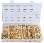 Geko Auto mitteisolatsiooniga terminali &uuml;henduste komplekt G02828, 100x2.8mm, 100x4.8mm, 100x6.4mm, 30x3.2mm, 30x5.2mm, 30x6.2mm