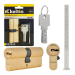 Keltin Luku silinder K02615, 30/30mm, 3 v&otilde;tit, alumiinium, ZnAl mehhanism, 25000 ts&uuml;klit, kinnituskruvi kaasas