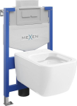 Mexen Margo ripps&uuml;steemi WC komplekt Fenix XS-U koos WC-poti ja valge l&auml;ikega - 6853342XX00, 51x35x36 cm