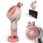 2 &uuml;hes kaasaskantav ventilaator niisutusfunktsiooniga, USB-C