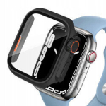 Apple Watch 4 / 5 / 6 / SE (44mm) &uuml;mbris - must ja oranž.