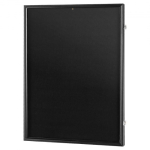 Jersey vitriinraam, 61x81.3x3.8 cm, must, puit