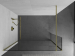 Mexen Kioto du&scaron;isein Walk-in 110 x 40 cm, l&auml;bipaistev, kuldne harjatud - 800-110-212-55-00-040