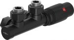 Mexen G00 termostaatiline nurgakomplekt, Duplex, DN50, must - W907-900-70, DN50