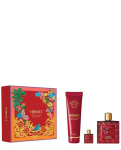 Komplekt Versace Eros Flame meestele: parf&uuml;&uuml;mvesi, 100 ml + 5 ml + du&scaron;igeel, 150 ml