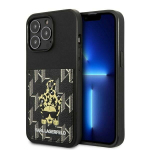 Karl Lagerfeldi Karlimals kaardipesa iPhone 13 Pro / iPhone 13 jaoks - Must