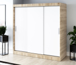 L&uuml;kanduksega riidekapp riiulite ja riidepuudega Belvedo Gold Sonoma tamm/mattvalge 200 x 200 cm komplekt