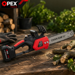 Kettsaag Rivex P410, 2 akut, punane