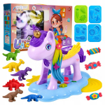 M&auml;nguvaha plastiliin pastamasin &uuml;kssarvik vormid dinosaurused komplekt lastele 51 osa click4toys