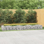 vidaXL kaarekujuline gabioon taimelava, 400x100x50 cm, tsingitud raud
