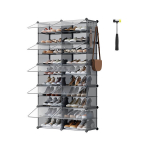 Jalan&otilde;ude riiul, SONGMICS LPC035B01, 32 x 83 x 156 cm, Savihall, Jalan&otilde;ude riiul, SONGMICS LPC035B01, 32 x 83 x 156 cm, Savihall
