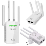 Wi-Fi v&otilde;rgu v&otilde;imendaja Rivex S432, 4 antenni, valge