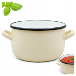 Emailitud teraspott 18cm, 2,9l, kreem