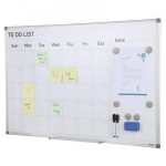 Magnetinė lentelė-kalendorius planavimui &ndash; 915 x 610 mm, ideali biurui ir namams
