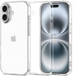 Kaitse&uuml;mbris telefonile, l&auml;bipaistev silikoon, kaitsev iPhone 17 jaoks.