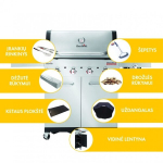Gaasigrill Char-Broil Professional Pro S4, 145,5x54x120,9 cm