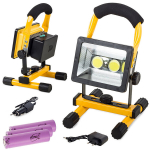 Kaasaskantav LED-prožektor Rivex P132, Kollane, statiiviga