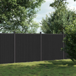 vidaXL aiapaneel, hall, 353 x 186 cm, WPC