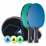 Lauatennise komplekt JOOLA Duo Colorato 2 reketit 3 palli
