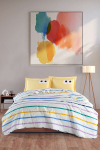 L'essentiel Maison voodikate padjap&uuml;&uuml;ridega "Funny" - kollane, 200x220 cm, erinevad v&auml;rvid