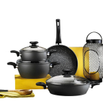 Hermia pottide ja pannide komplekt 55GTS000003, must, 7 tk.