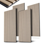 Akustilised seinapaneelid 4 tk 120x60 cm hele naturaalne tamm