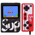 M&auml;ngukonsool GameBox R2 8bit Kaasaskantav Retro M&auml;ngukonsool 400 m&auml;nguga 3'' LCD 1x Puldiga TV RCA kaabel Must
