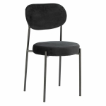 Camile Velvet must polsterdatud tool
