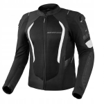 Meeste suvine mootorratturi jakk SHIMA MESH PRO 2.0, must/valge, suurus S