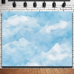 Pol&uuml;esterist Fototaust Pilvine Abstraktne Disain Pickify, 230*180cm/90.5*70.8inch