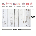 Rustikaalne Puidust Taust Kangast Fotolavastus Pickify, 180*110cm/70.8*43.3inch