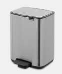 Brabantia Bo Pedal Bin 4L - Matt Steel Fingerprint Proof