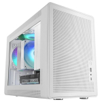 Korpus Mars Gaming MC-XPS, Ultra-Kompakt MicroATX M&auml;ngukorpus, Karastatud Klaas + V&otilde;rgusilm, FRGB Ventilaator 120mm, Valge