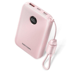 Akupank Vention 10000mAh 2 x USB-C 1x USB-A z wyswietlaczem 22.5W rozowy