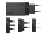 S&uuml;learvuti laadija Lenovo 65w Usb-c reisilaadija Eu/us/uk/au pistikutega