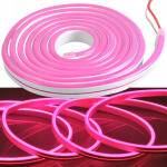 Led Neoon riba 12v, 2m, veekindel, roosa